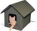 Original Outdoor Heated Kitty House Cat Shelter 19 X 22 X 17 Inches - Heated or Unheated